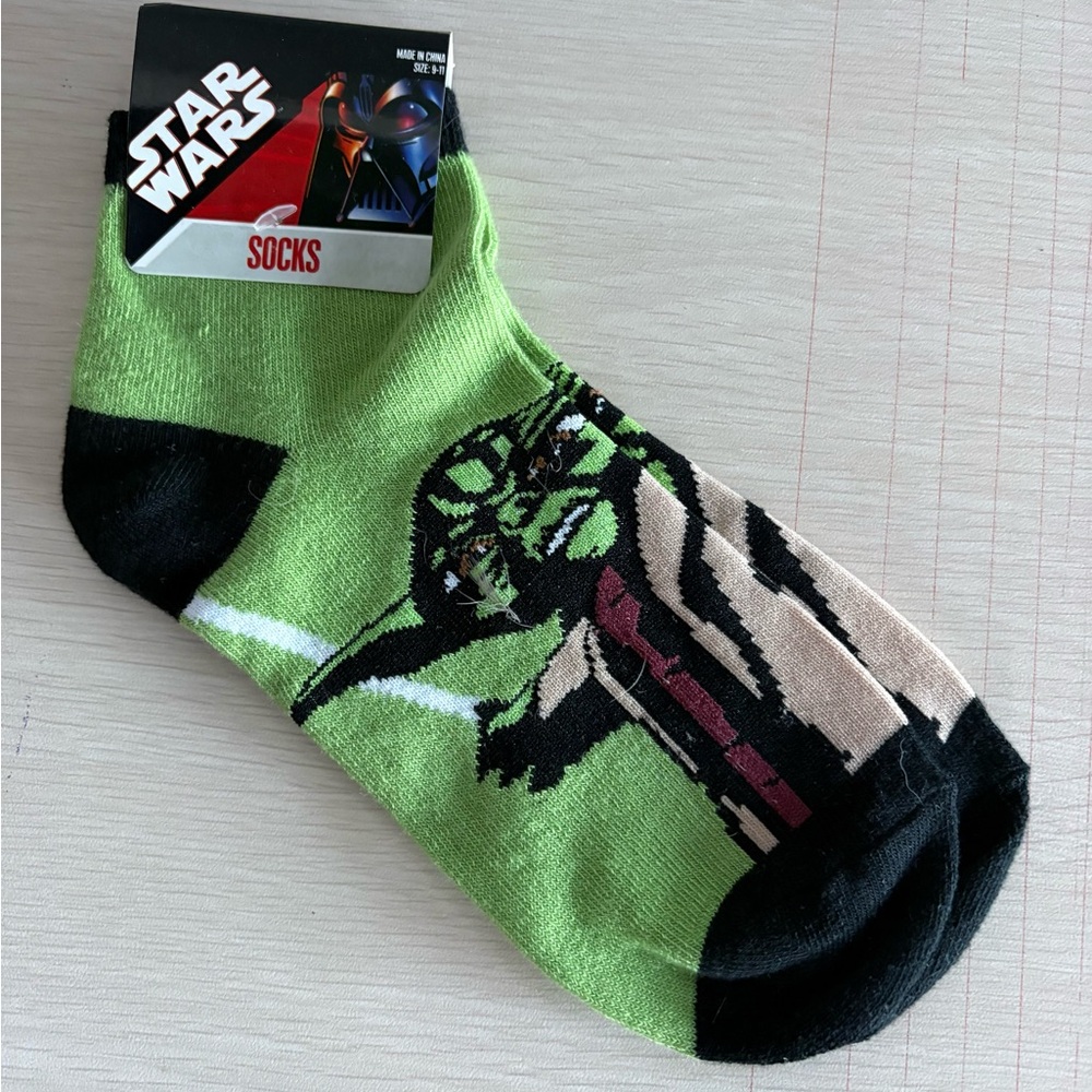 NEW Star Wars The Clone Wars Yoda Ankle Socks
